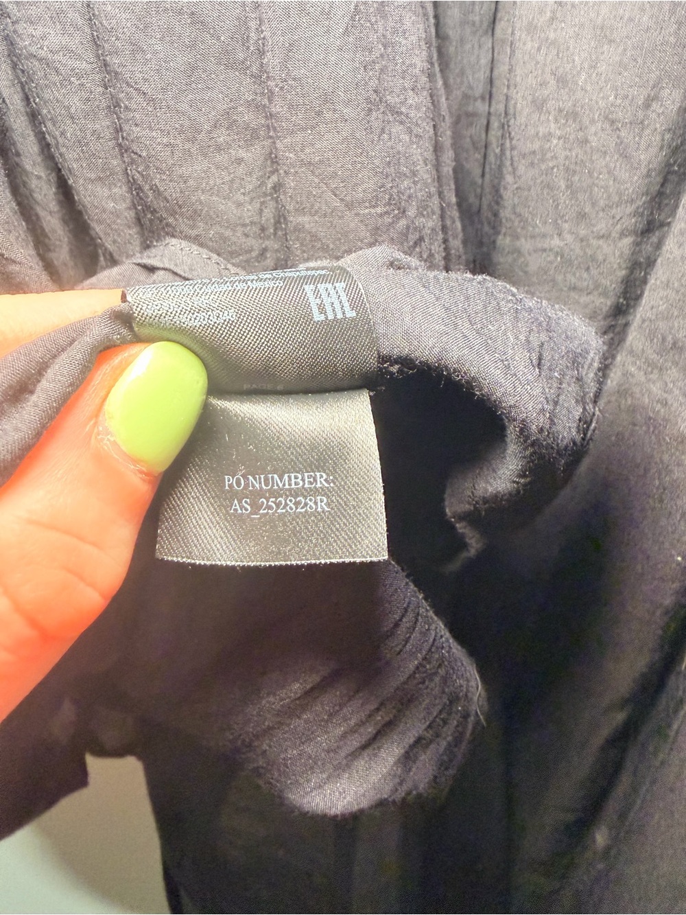 AllSaints Black Tiered Flow Top - Picture 5 of 5